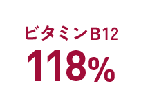 ビタミンB12：118%